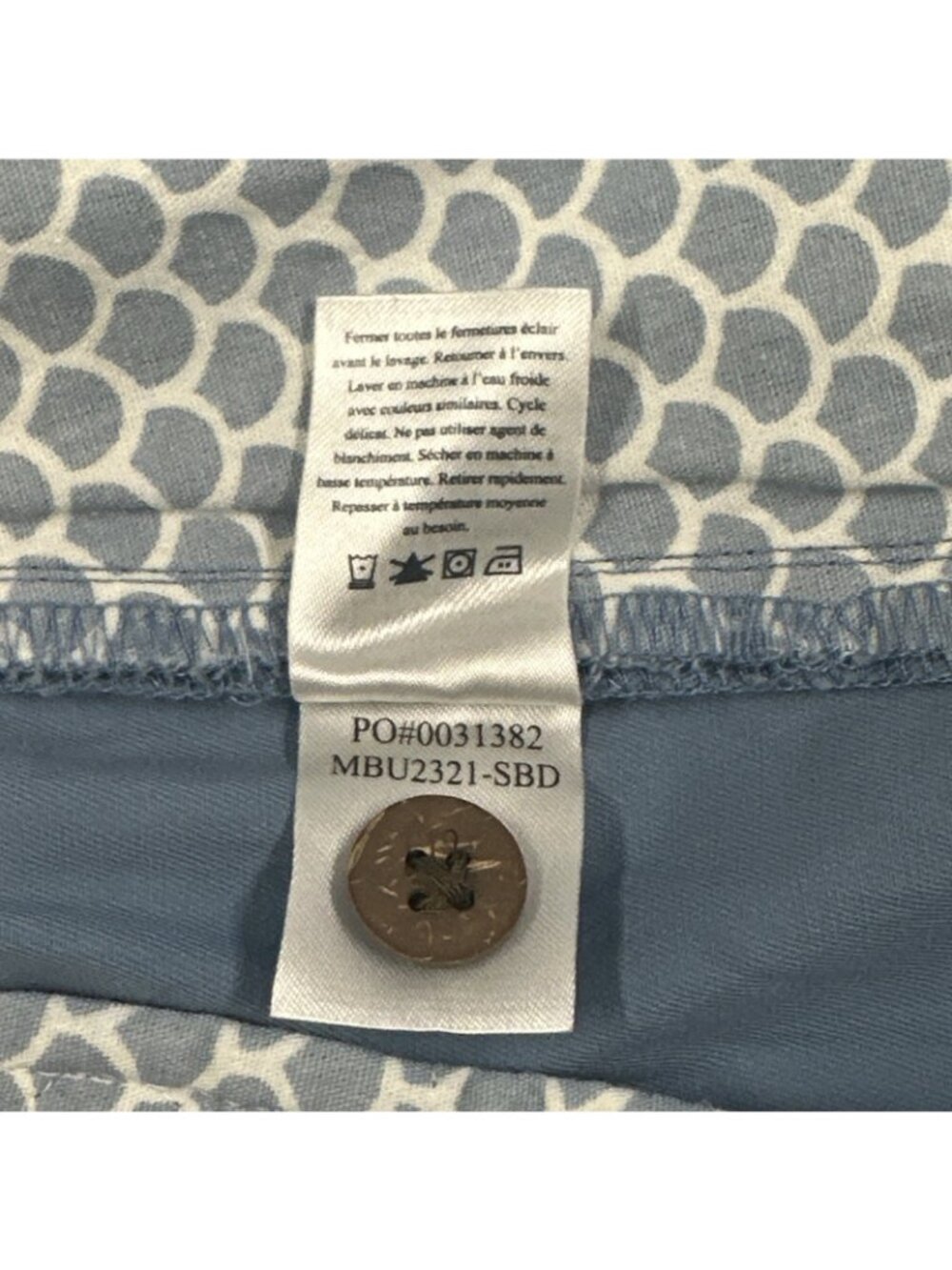Faherty Island Life Shorts Organic Cotton Size Mens 40 Seaside Blue Chino Preppy - Picture 9 of 9